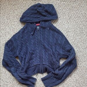 American Eagle Outfitters Blue Cardigan Sweater